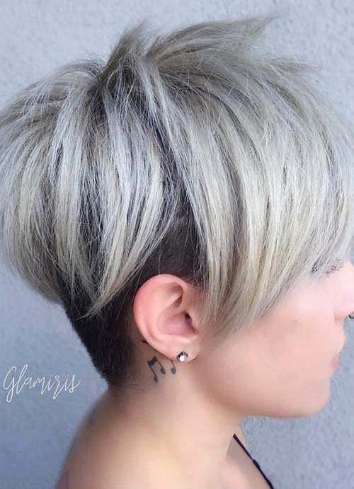 Short Hairstyles for Women with Thin/ Fine Hair: Layered Pixie Cut