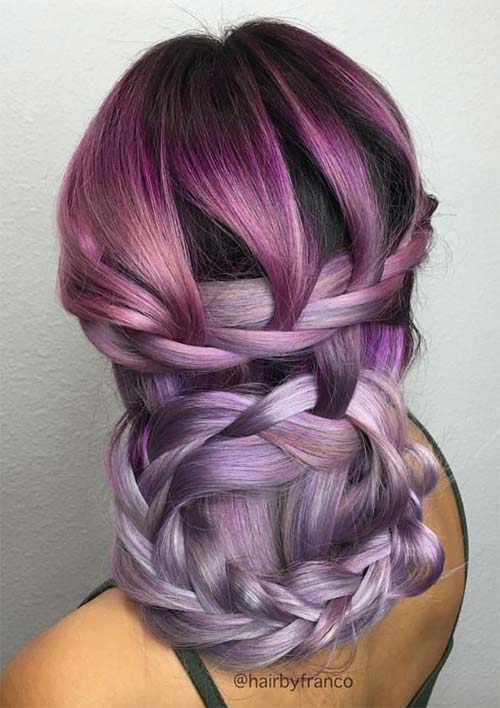 100 Ridiculously Awesome Braided Hairstyles: Woven Braided Updo 