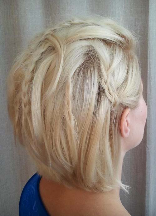 Short Hairstyles for Women with Thin/ Fine Hair: Braided Bob