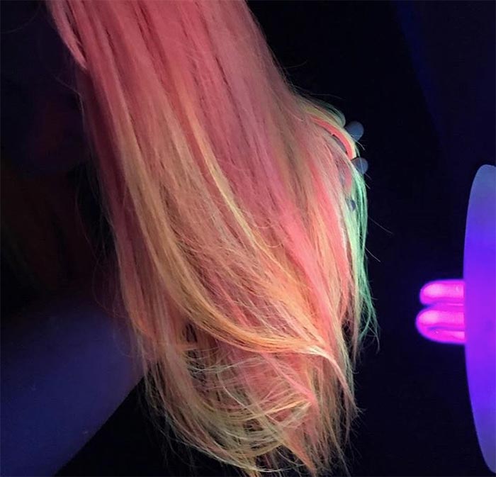 Glow-In-The-Dark Hair - Glowing Phoenix Neon Hair