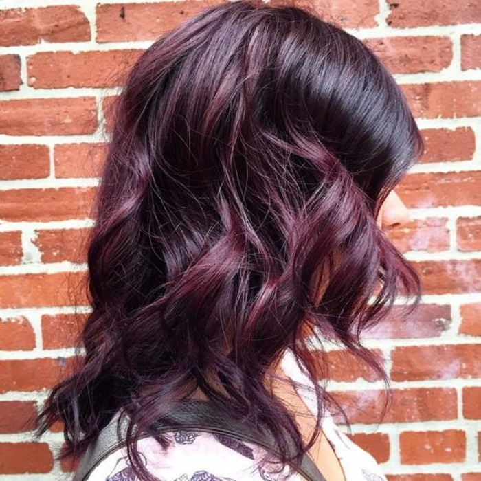 Blackberry Hair is the Unexpected Spring Hair Color Trend purple hair