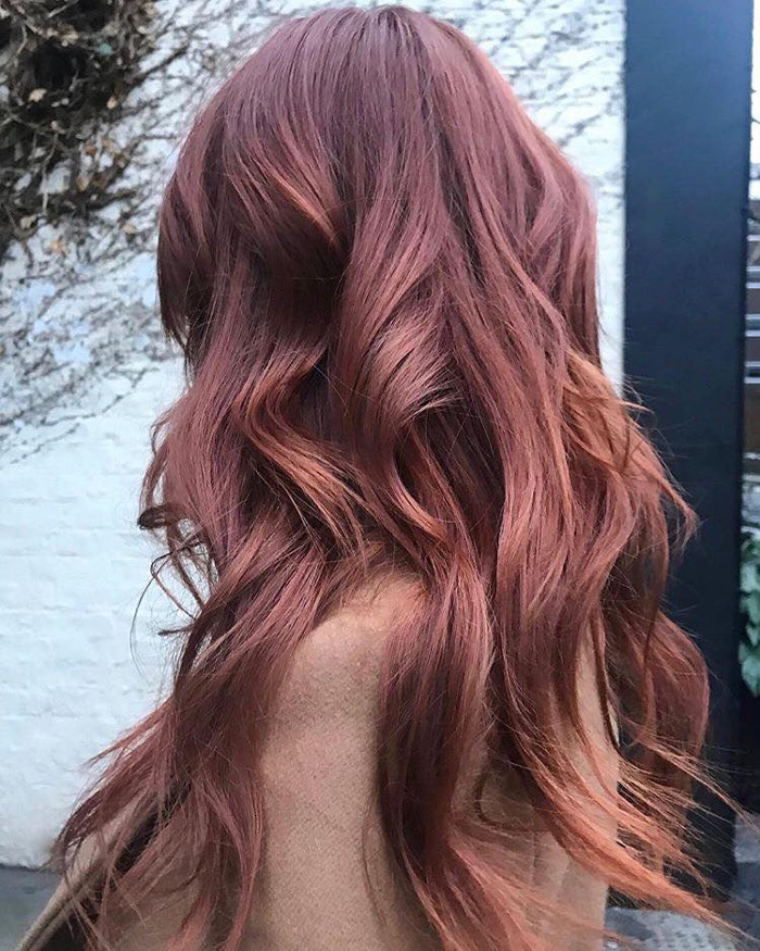 Rose Brown Hair is The Prettiest Spring trend for Brunettes 
